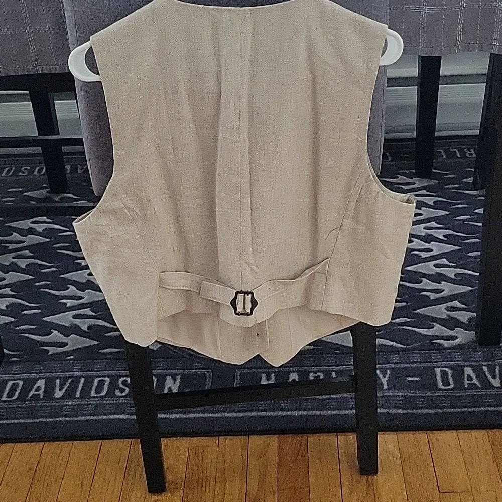 Banana Republic Vest, Size 18, Light Taupe/Pebble, NWT - Picture 5 of 10